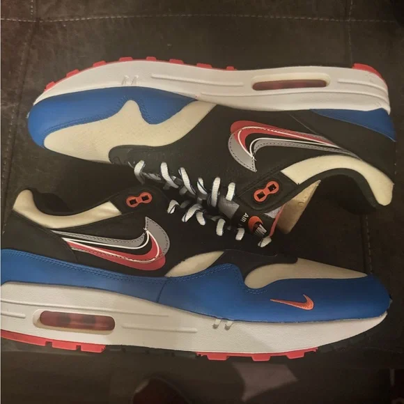 Nike Air Max Sneakers - Blue, Black, White, and Orange - Picture 4 of 4